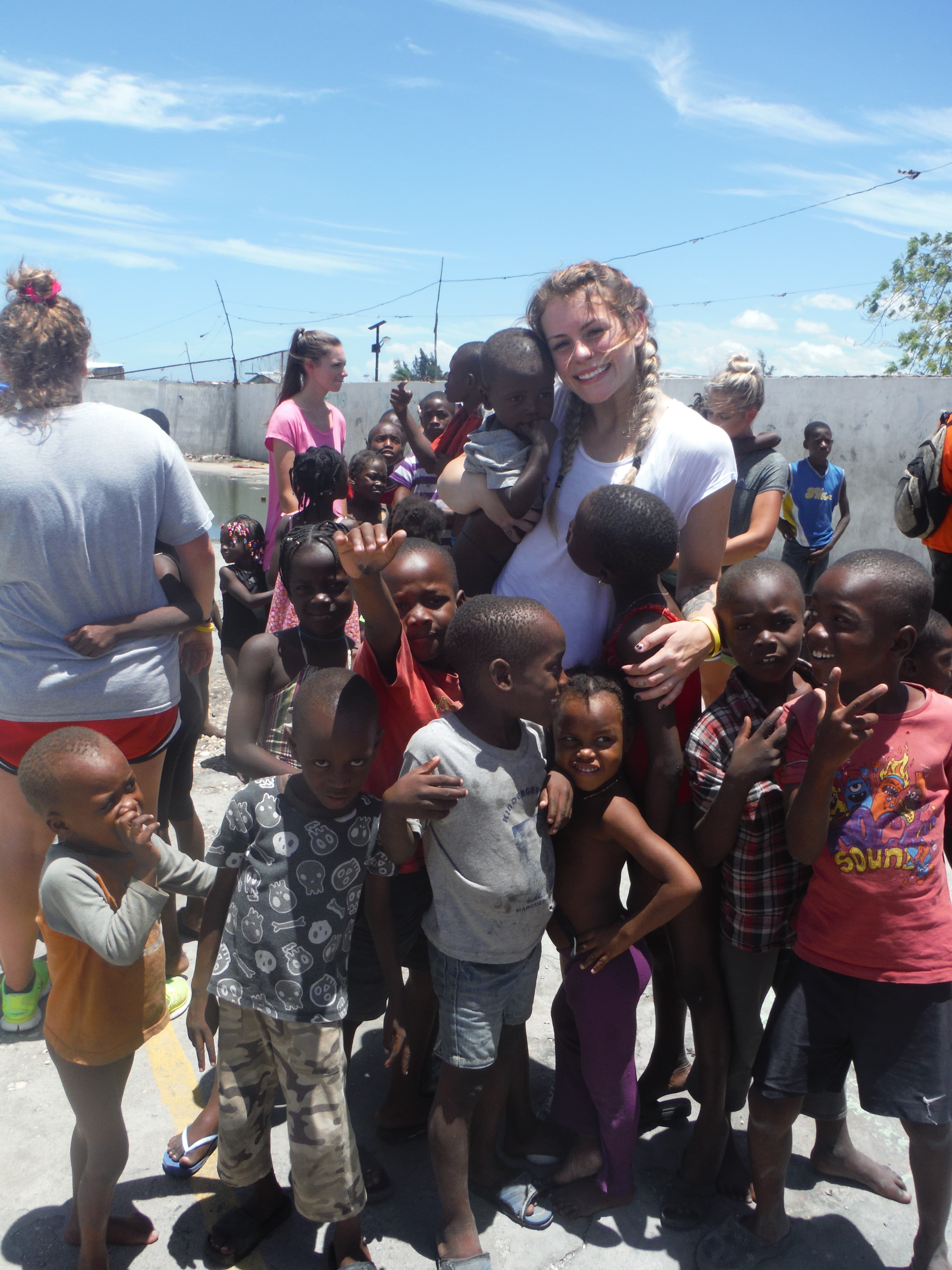 Children Playing after Clinic Day